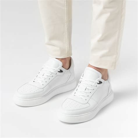 leren nike heren wit|Witte sneakers en schoenen voor heren .